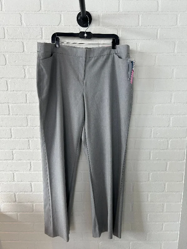 Lightweight jogger pants for summer evening strolls -Pants Dress By Worthington In Grey, Size: 20