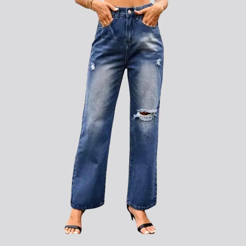 Mom Jeans for Vintage Appeal -Polished women's straight jeans