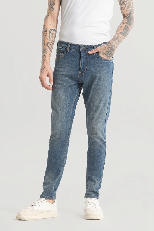 Cutoff Shorts Jeans for Fun -Genesis Denim Blue Skinny Fit Jeans