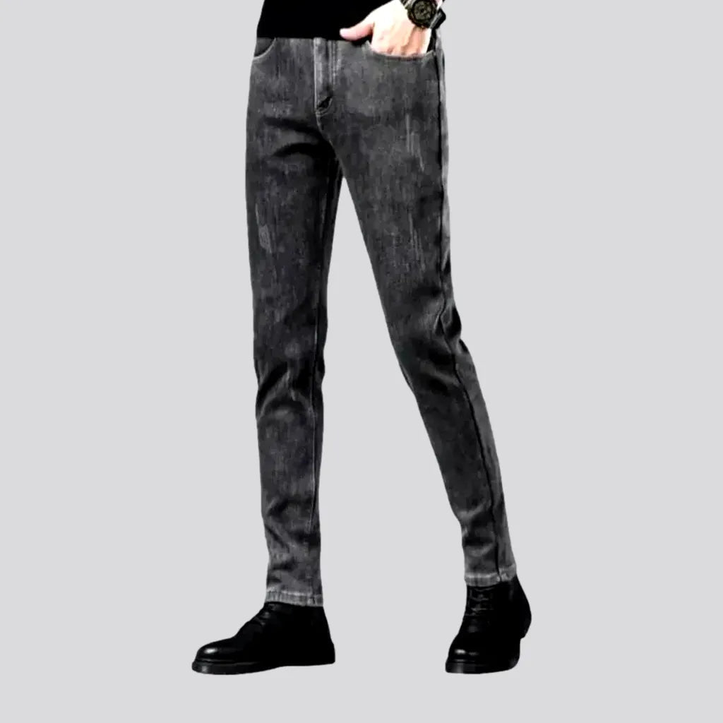 Fashion Jeans for Trendsetter -Stretchable warm men's jeans