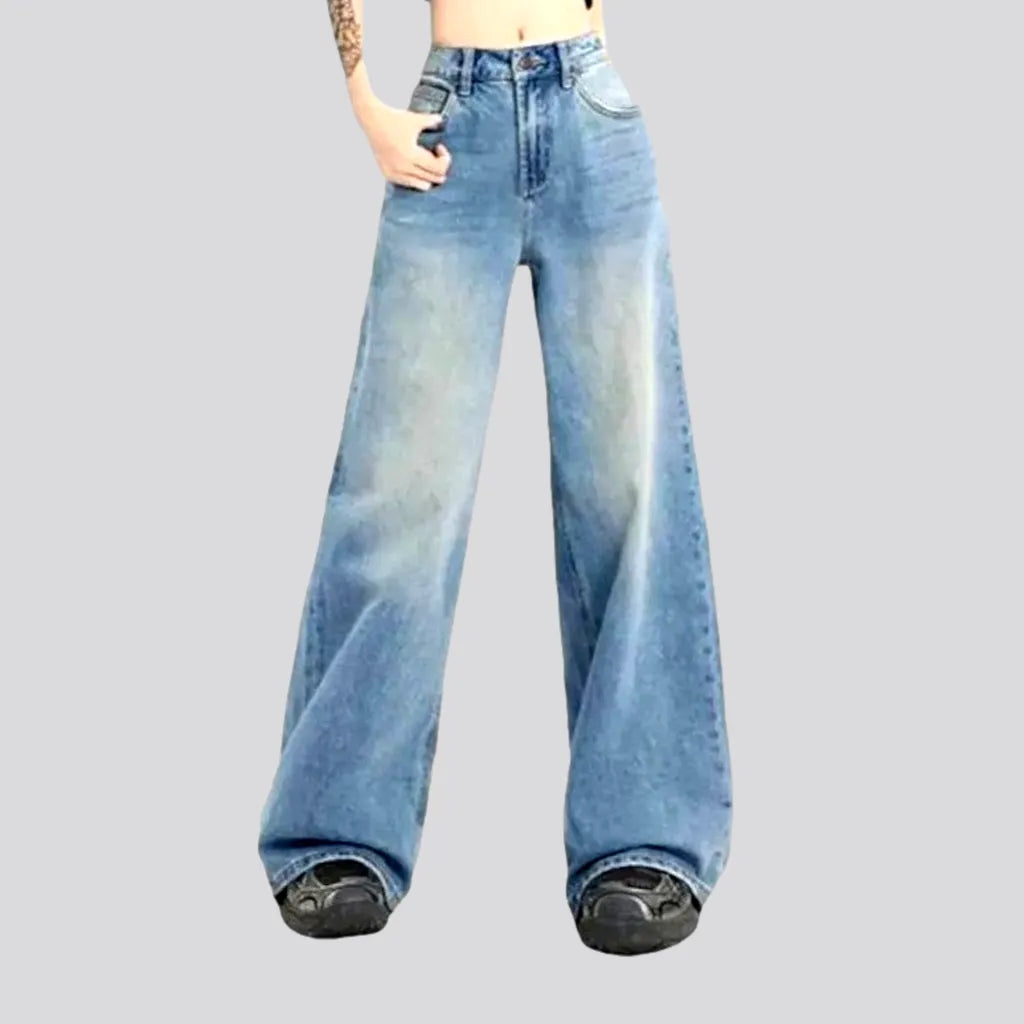 Bermuda Shorts Jeans for Modesty -Mid-waist women's vintage jeans