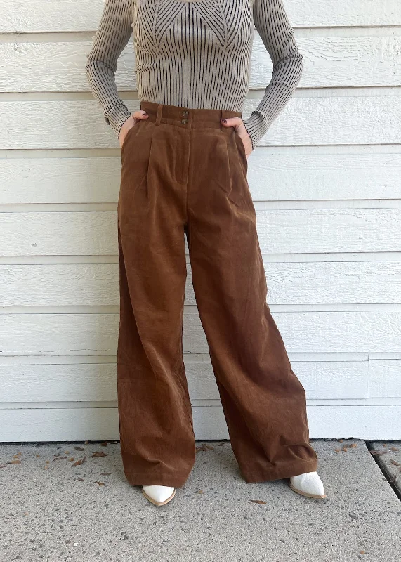 Flowy wide pants for artistic bohemian vibes -AMY CORDUROY PANTS