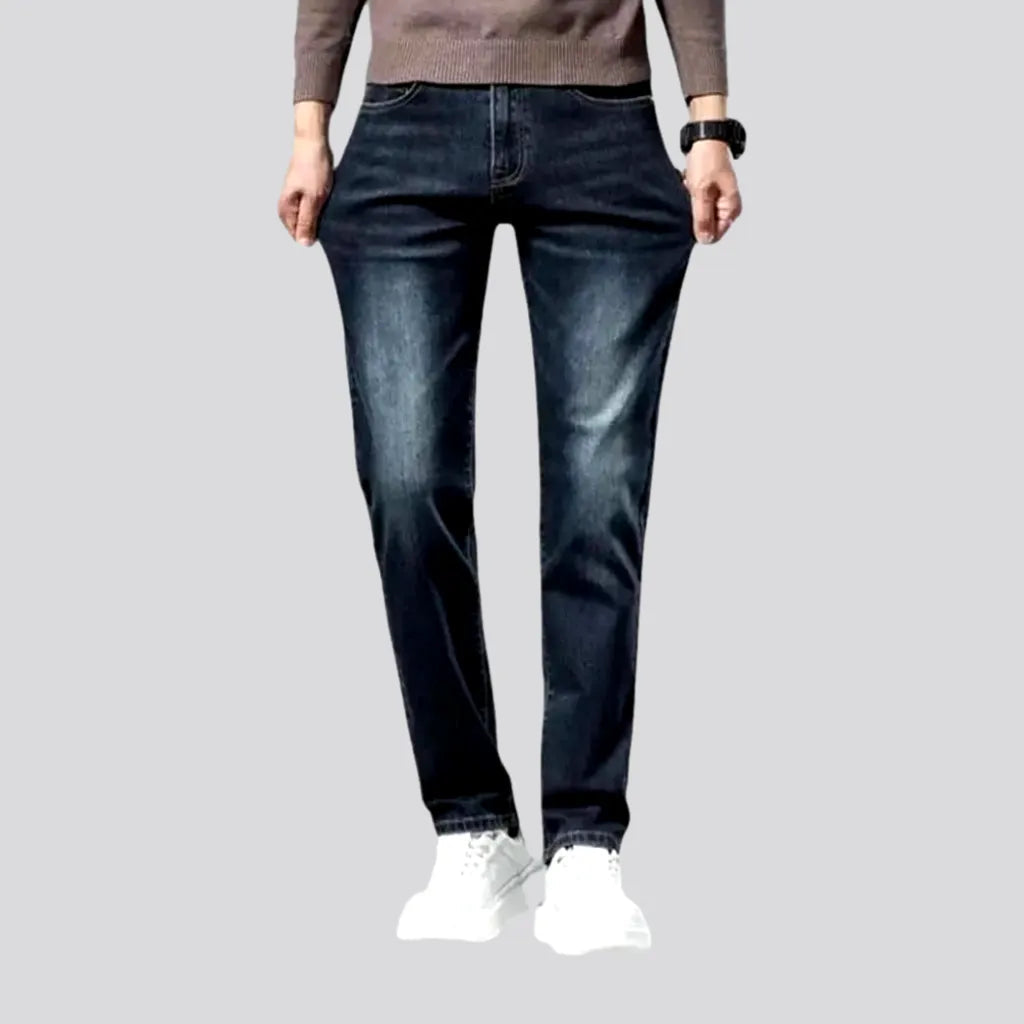 White Jeans for Fresh Look -Stretchable dark fading jeans for men