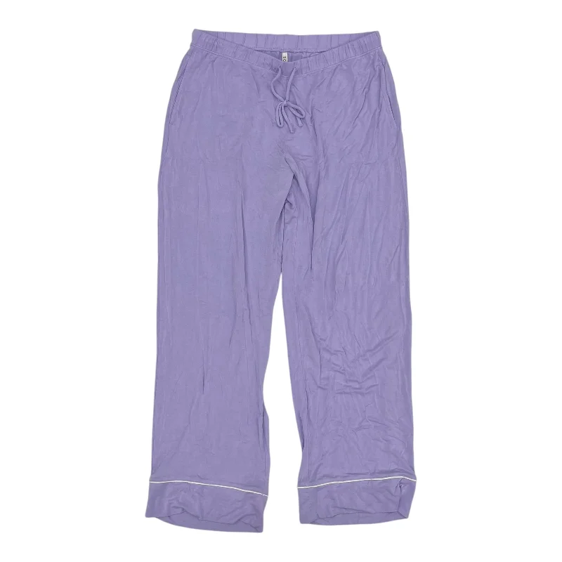 Lightweight linen pants for beach vacation style -Pants Lounge By Soma In Purple, Size:M