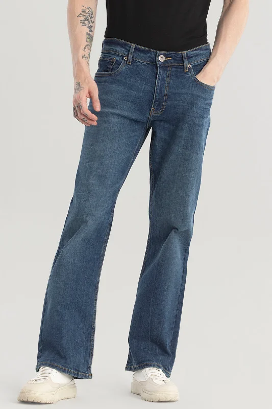 Blue Jeans for Everyday Wear -UrbanFlare Aegean Blue Boot Cut Jeans