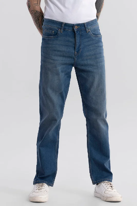 School Jeans for Uniform -EasyStride Dusty Blue Comfort Fit Jeans