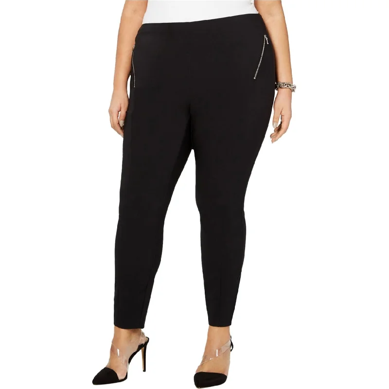 Tight trousers for men with tapered legs and sharp, tailored finish -I-N-C Womens Ponte-Knit Casual Leggings