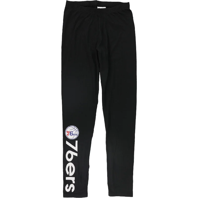 Tight trousers for women with decorative buttons and flattering silhouette for day wear -G-III Sports Womens Philadelphia 76ers Casual Leggings, Black, Small