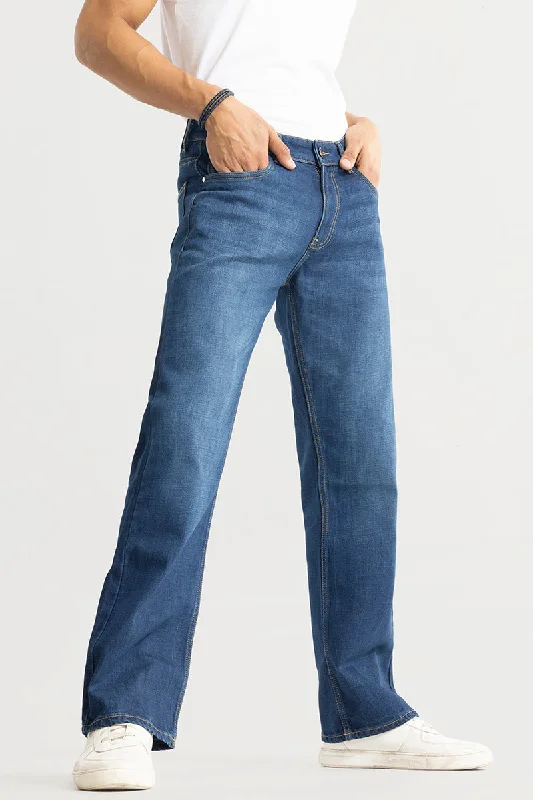 Organic Jeans for Natural -Dimmet Blue Bootcut Jeans