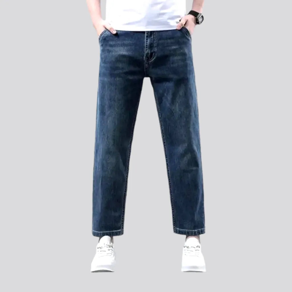 Ripped Jeans for Trendy Look -90s ankle-length jeans
 for men