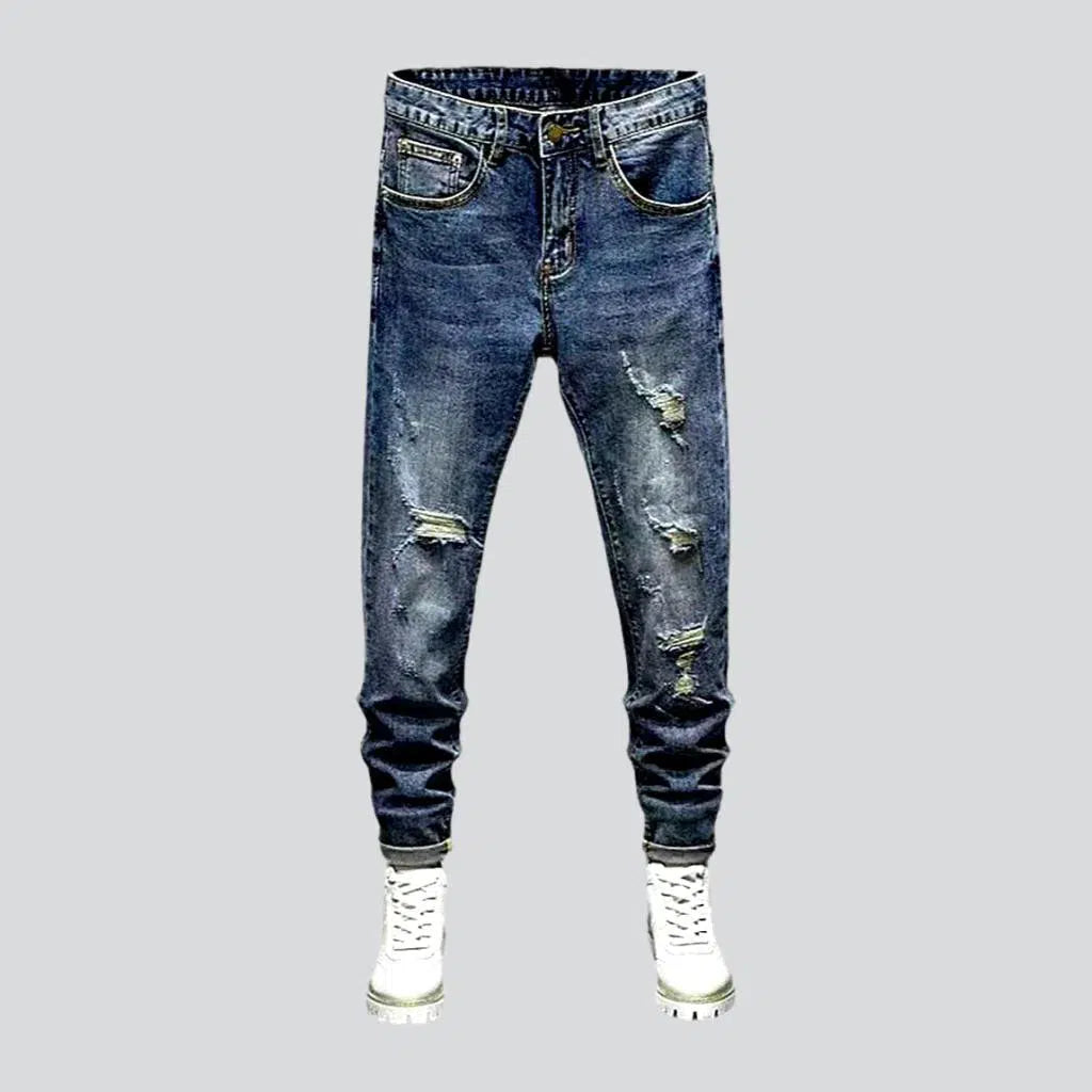 Mini Skirt Jeans for Flirty -Slim men's street jeans