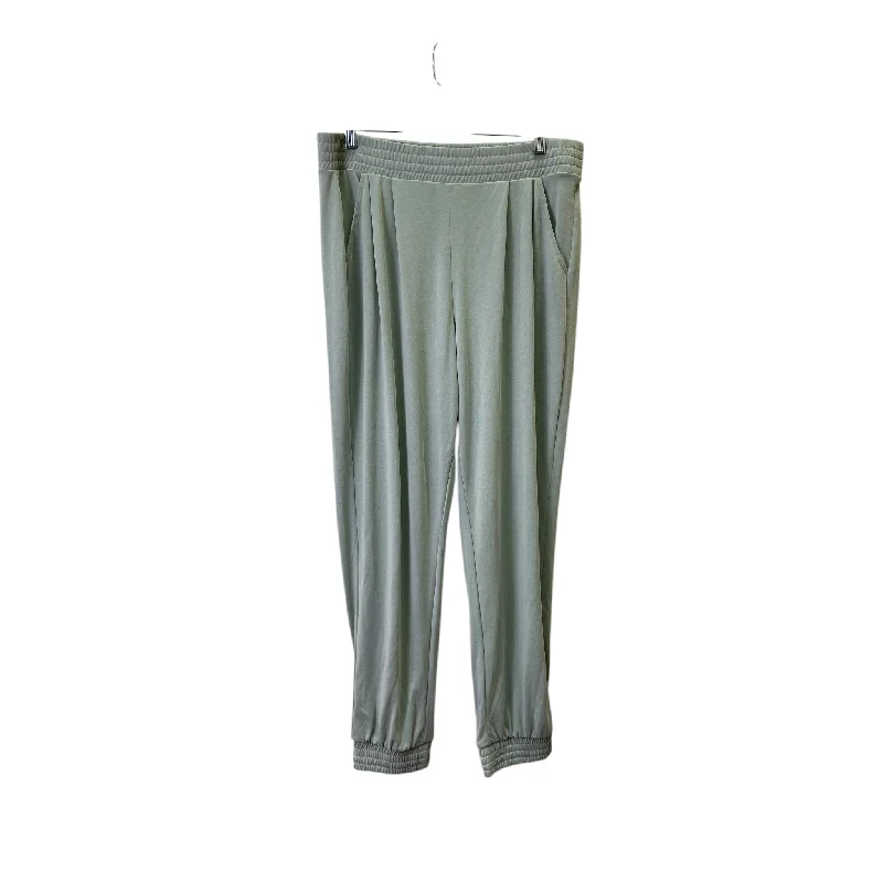 Insulated snow pants for winter outdoor fun -Pants Lounge By Express In Green, Size:L