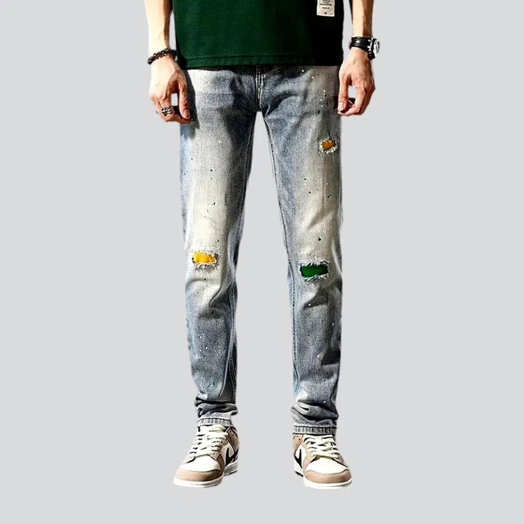 Office Jeans for Professional -Grunge men's distressed jeans