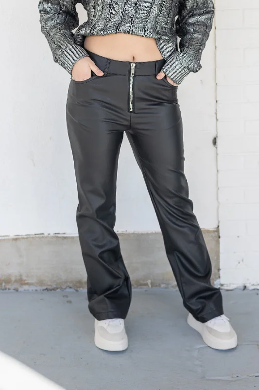 Lightweight cargo pants for summer camping trips -BELLE LEATHER PANTS