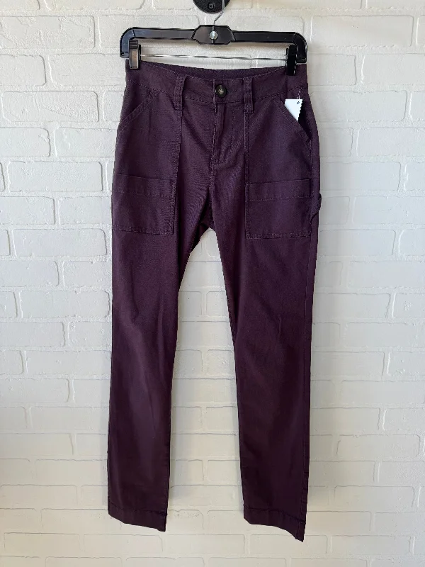 Vintage high-waisted pants for nostalgic wardrobe charm -Pants Other By Cabi In Purple, Size: 2