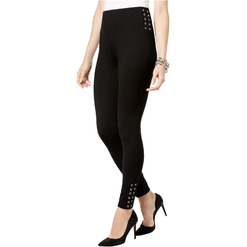 Printed tight trousers for women with bold patterns and eye-catching designs -I-N-C Womens Lace-Up Casual Leggings