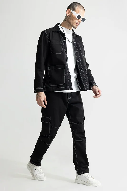 Club Jeans for Social -Buzzer Black Baggy Fit jeans