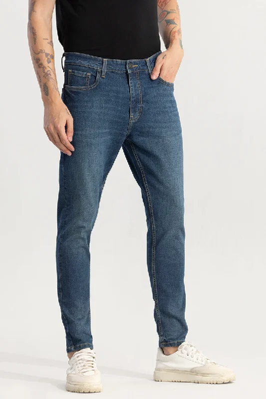 Birthday Jeans for Celebration -Ankylo Aegean Blue Skinny Fit Jeans