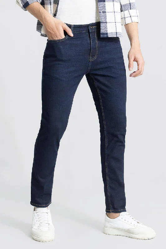 Travel Jeans for On-the-go -Asmodeus Denim Blue Skinny Fit Jeans