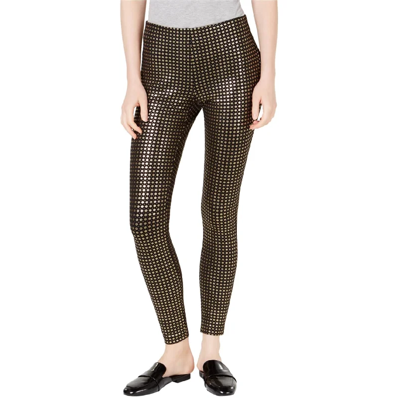 Elegant tight trousers for women with high-quality wool fabric for refined look -Maison Jules Womens Foil Casual Leggings