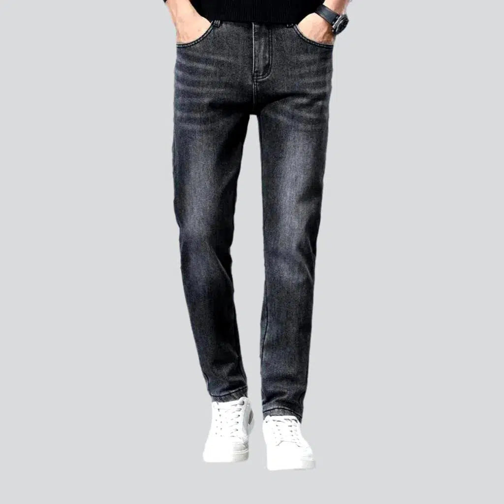 Skinny Jeans for Slim Fit -Insulated men's high-waist jeans