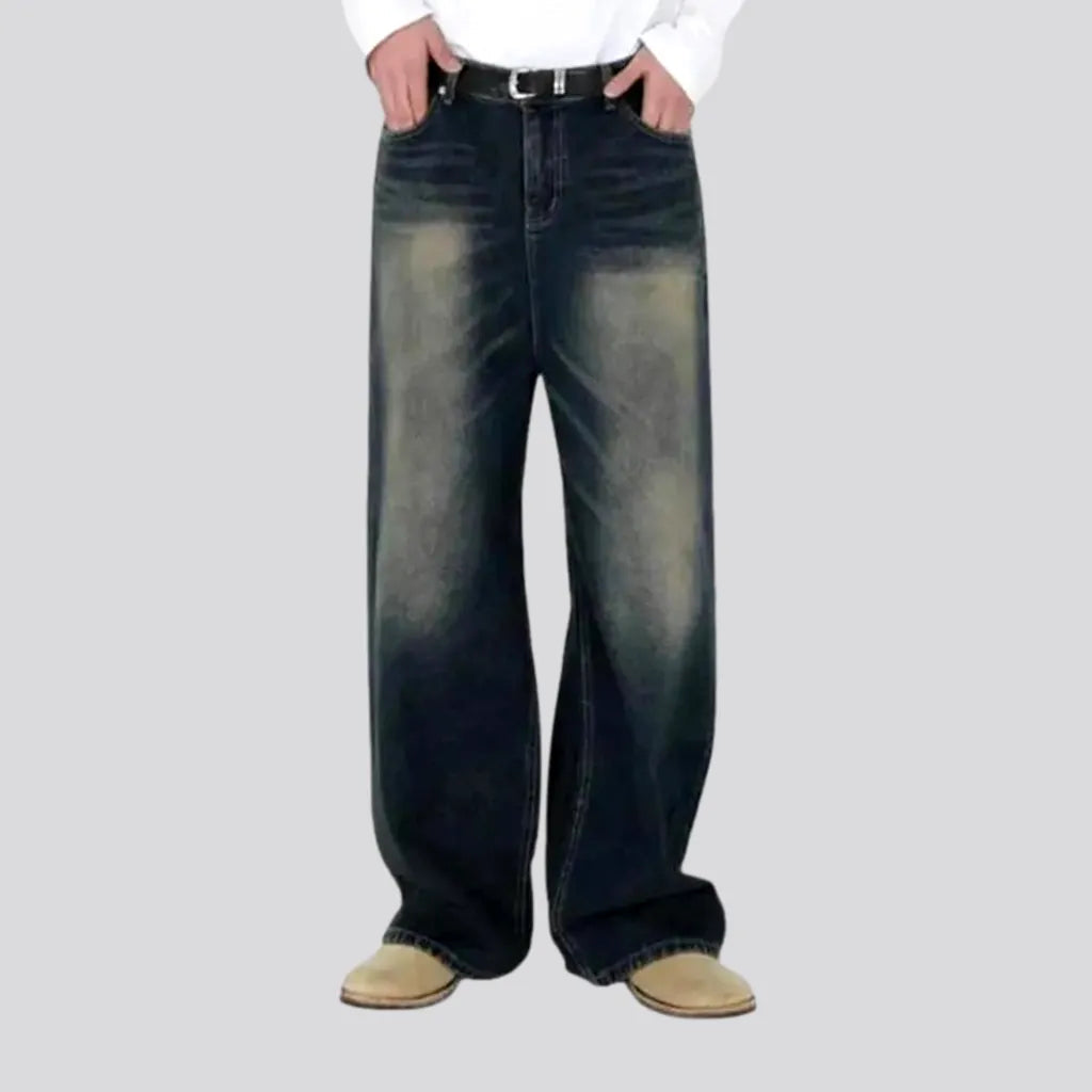 White Jeans for Fresh Look -Trendy boho sanded fit men's jeans