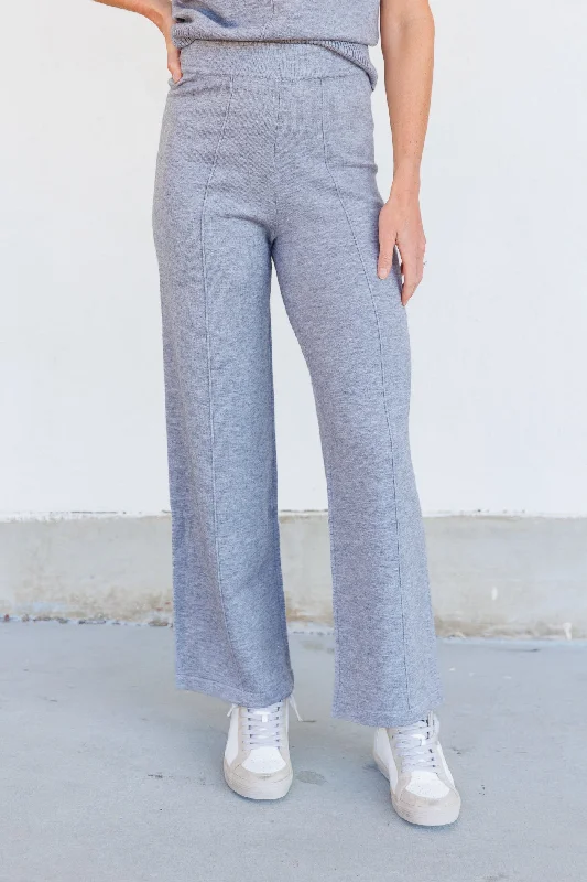 Casual drawstring pants for effortless home relaxation -SCARLETT KNIT PANTS