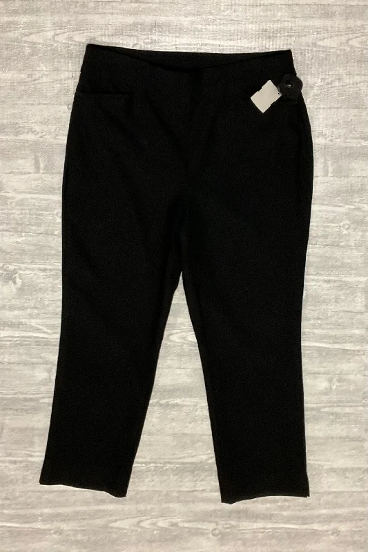 Soft velvet pants for cozy holiday outfits -Pants Dress By Chicos In Black, Size: 6