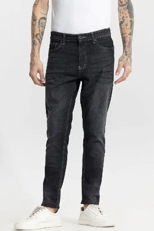 Camping Jeans for Wilderness -Jexi Washed Black Skinny Jeans