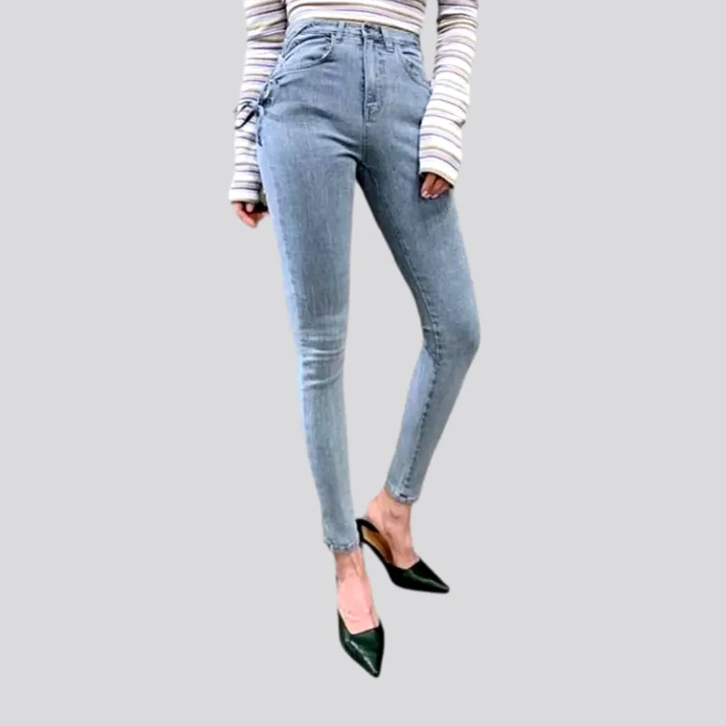 Wide Leg Jeans for Comfort -Casual women's embroidered jeans