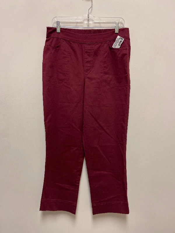 Tailored ankle pants for chic office outfits -Pants Other By Isaac Mizrahi Live Qvc In Red, Size: 8