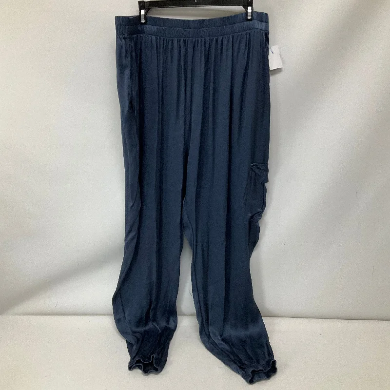 Tapered ankle pants for sleek modern silhouettes -Pants Joggers By Cma In Blue, Size: Xl