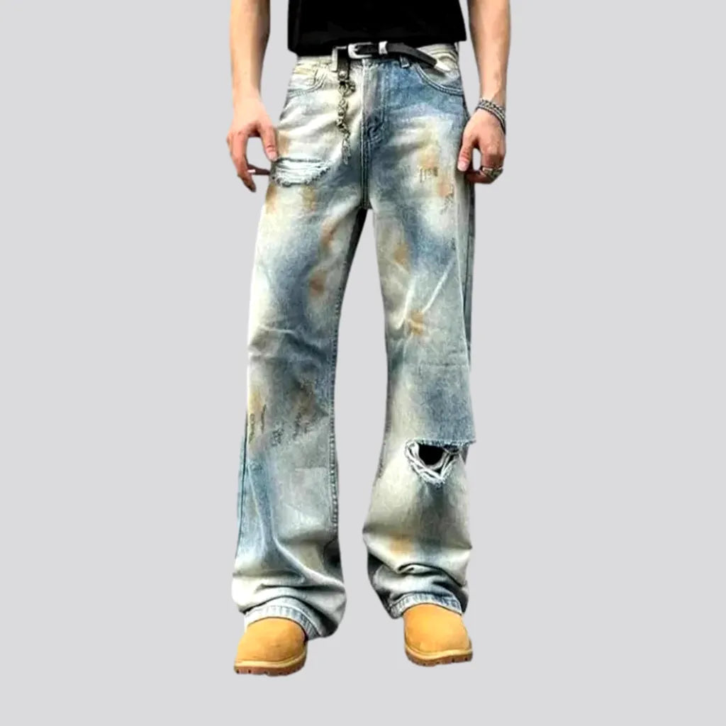 Cargo Jeans for Utility -Boho style and baggy men's jeans