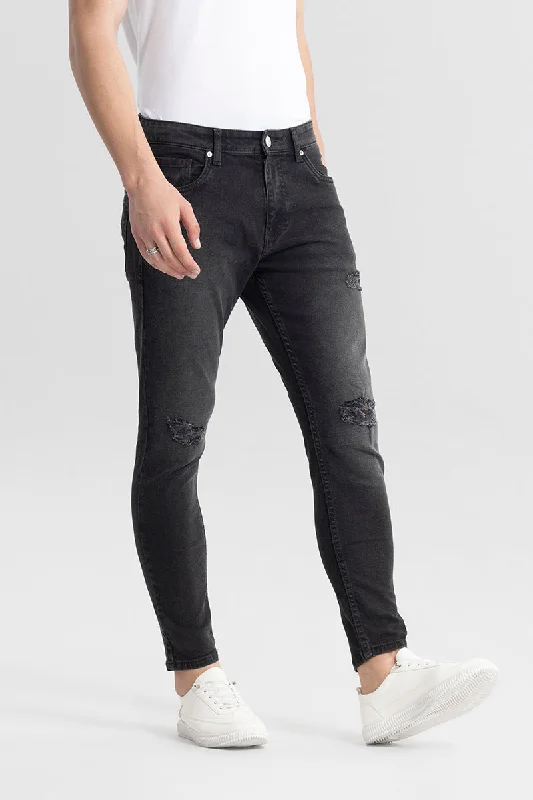 Relaxed Jeans for Comfortable -Camo Distressed Black Skinny Jeans