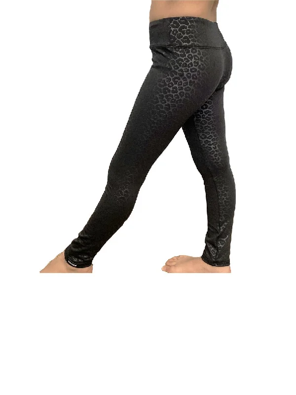 High-waisted tight trousers for women with pleated front and polished design -Youth Nala Leopard 7/8 Leggings