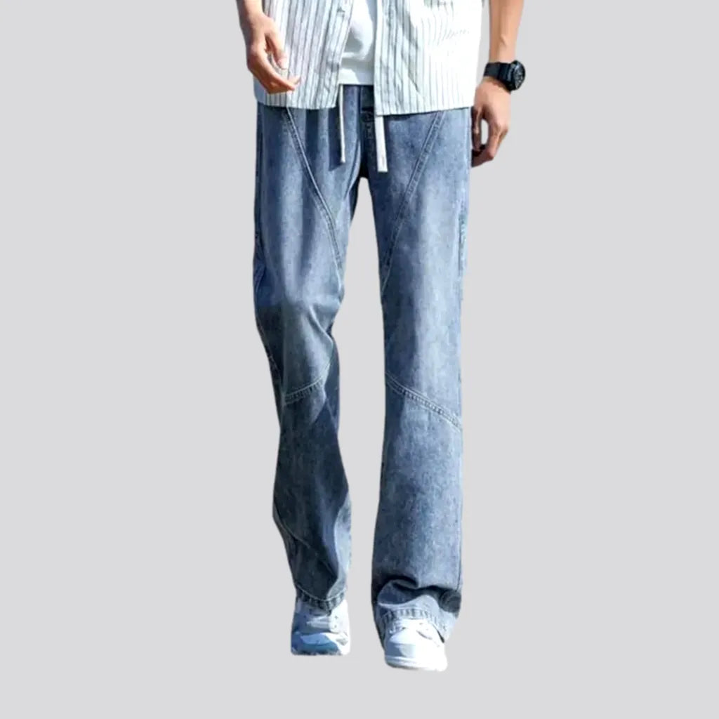 Weekend Jeans for Lazy -Men's contrast-stitching jeans