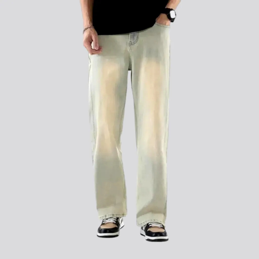 Colored Jeans for Variety -Fashionable baggy men's jeans