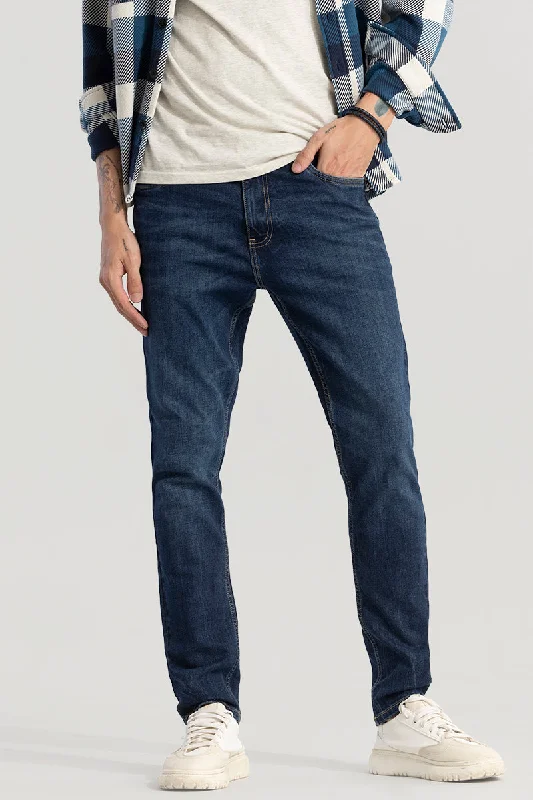 Fashion Jeans for Trendsetter -Trex Denim Blue Slim Fit Jeans