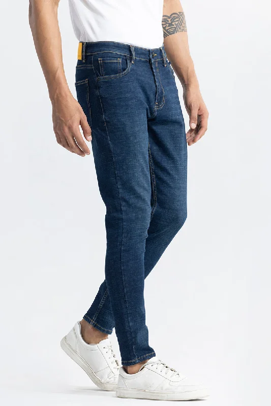 Slim Boyfriend Jeans for Hybrid -Vizer Mid Blue Skinny Jeans