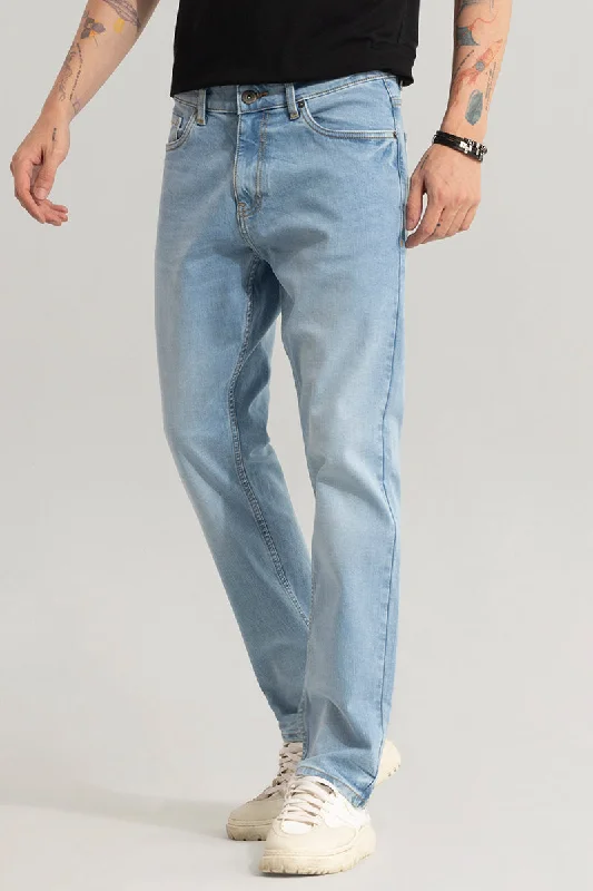 Khaki Jeans for Different -Cascade Light Blue Comfort Fit Jeans