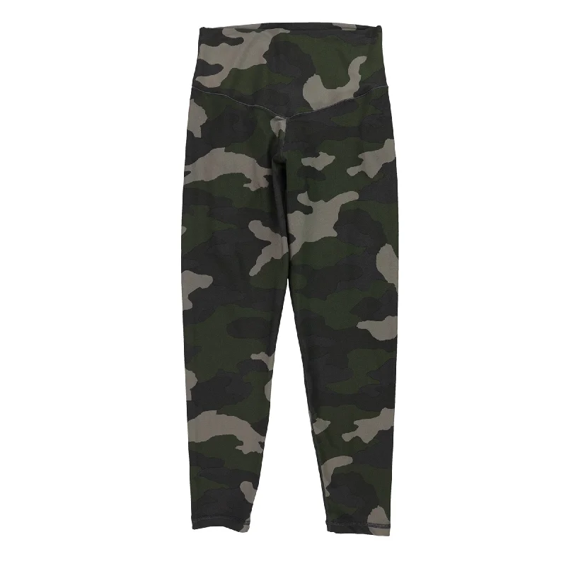 High-waisted tight trousers for women with slimming silhouette and smooth fit -Offline Womens Real Me 7/8 Camo Casual Leggings