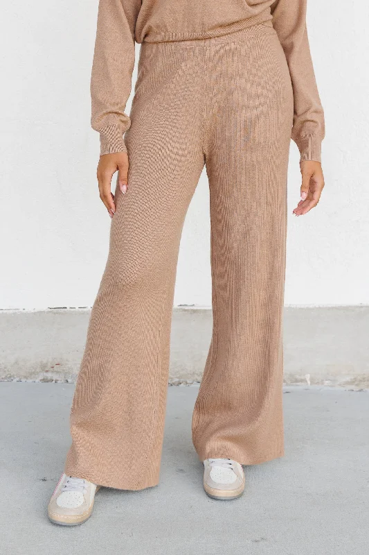 Elegant satin pants for formal dinner attire -BROOKE LOUNGE PANTS