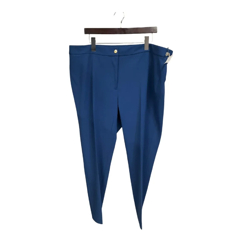 Relaxed fit pants for laid-back comfort wear -Pants Dress By Calvin Klein In Blue, Size: 18