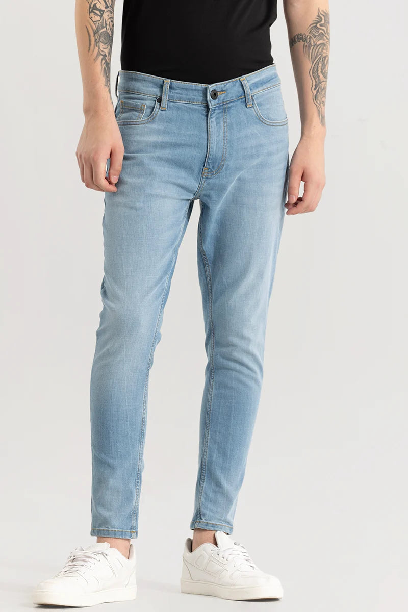 Birthday Jeans for Celebration -Eirik Light Blue Skinny Fit Jeans