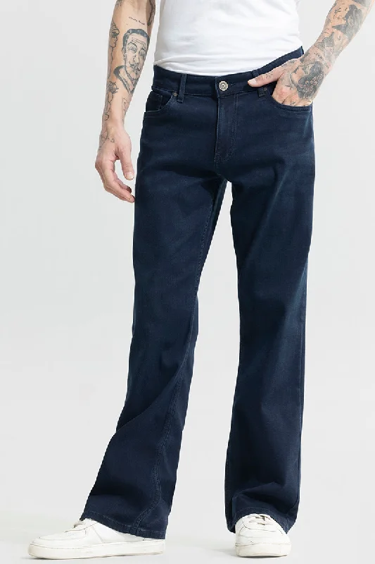 Holiday Jeans for Festive -Dazzle Dark Blue Bootcut Jeans