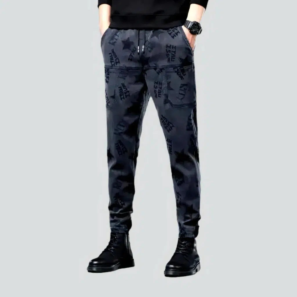 School Jeans for Uniform -Joggers men's grey jeans