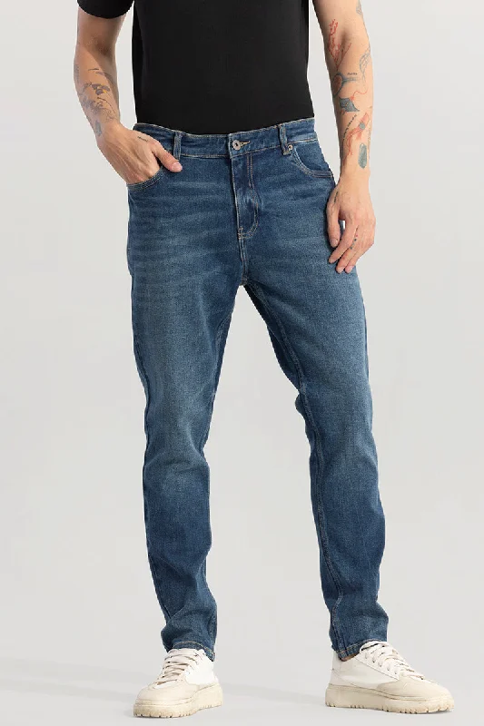 Blue Jeans for Everyday Wear -Rifter Aegean Blue Slim Fit Jeans