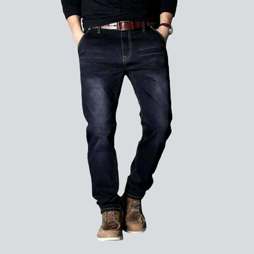 Branded Jeans for Quality -Mobile pocket men's slim jeans