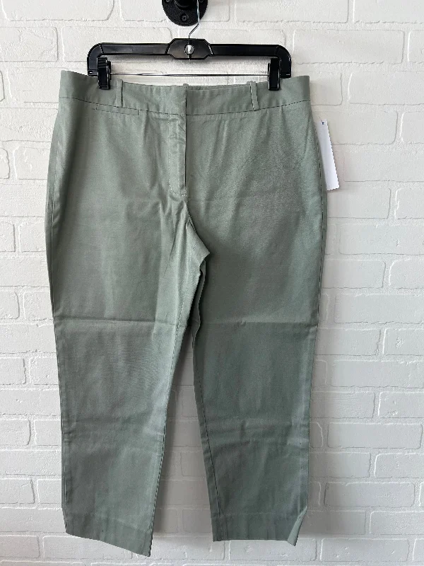 Classic straight-leg pants for versatile daily wear -Pants Chinos & Khakis By Talbots In Green, Size: 12