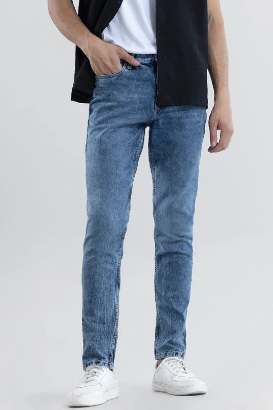 Shopping Jeans for Convenient -Wispy Pebble Blue Slim Fit Jeans